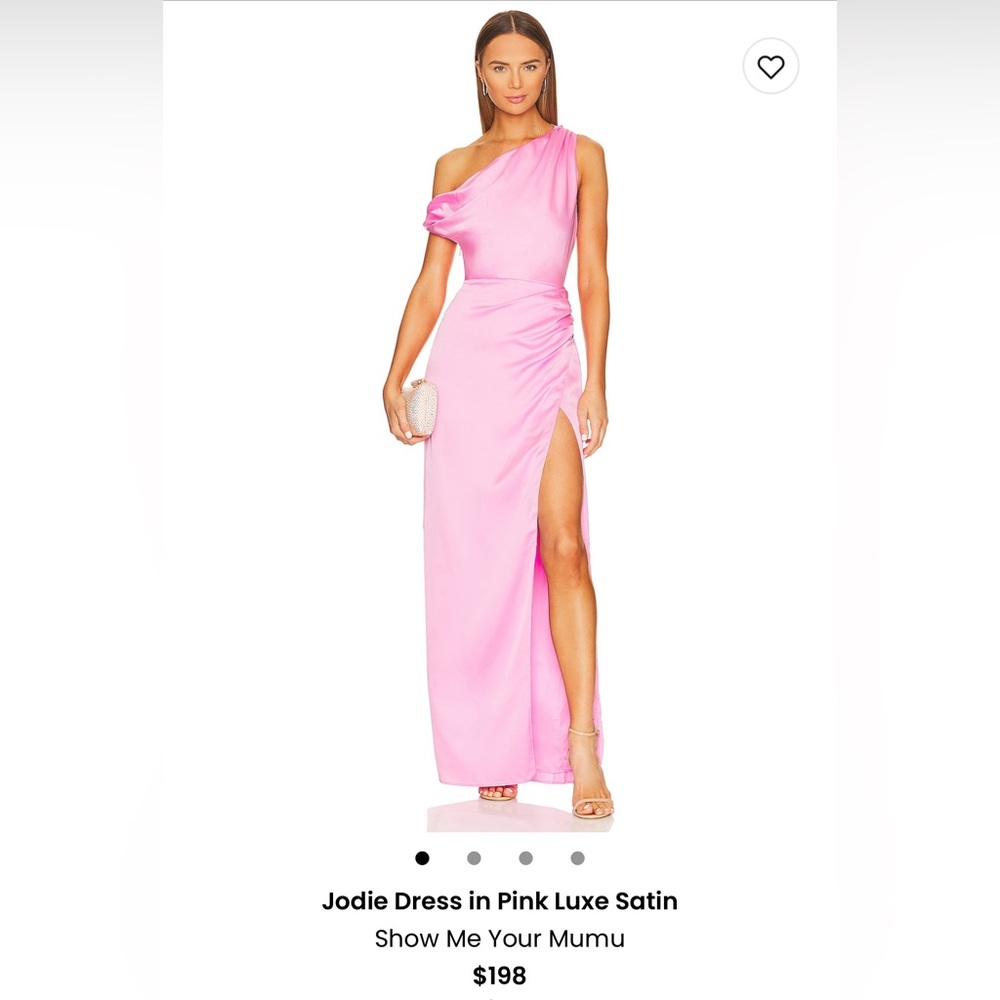 Jodie Dress - Show Me Your Mumu - L - Satin Pink